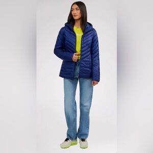 NEW PAJAR WOMEN'S COLETTE LIGHTWEIGHT PACKABLE Sapphire PUFFER L JACKET XS